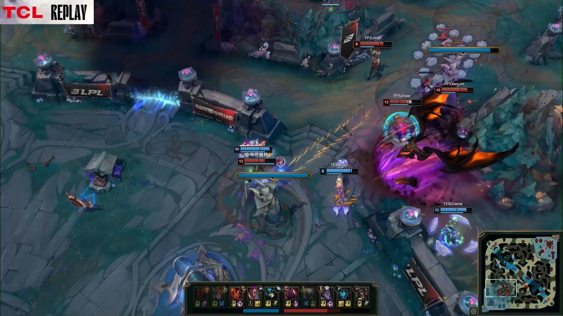 FPX翻盘SHR，Knight打出惊人五杀鏖战多局半决赛，让粉丝疯狂欢呼