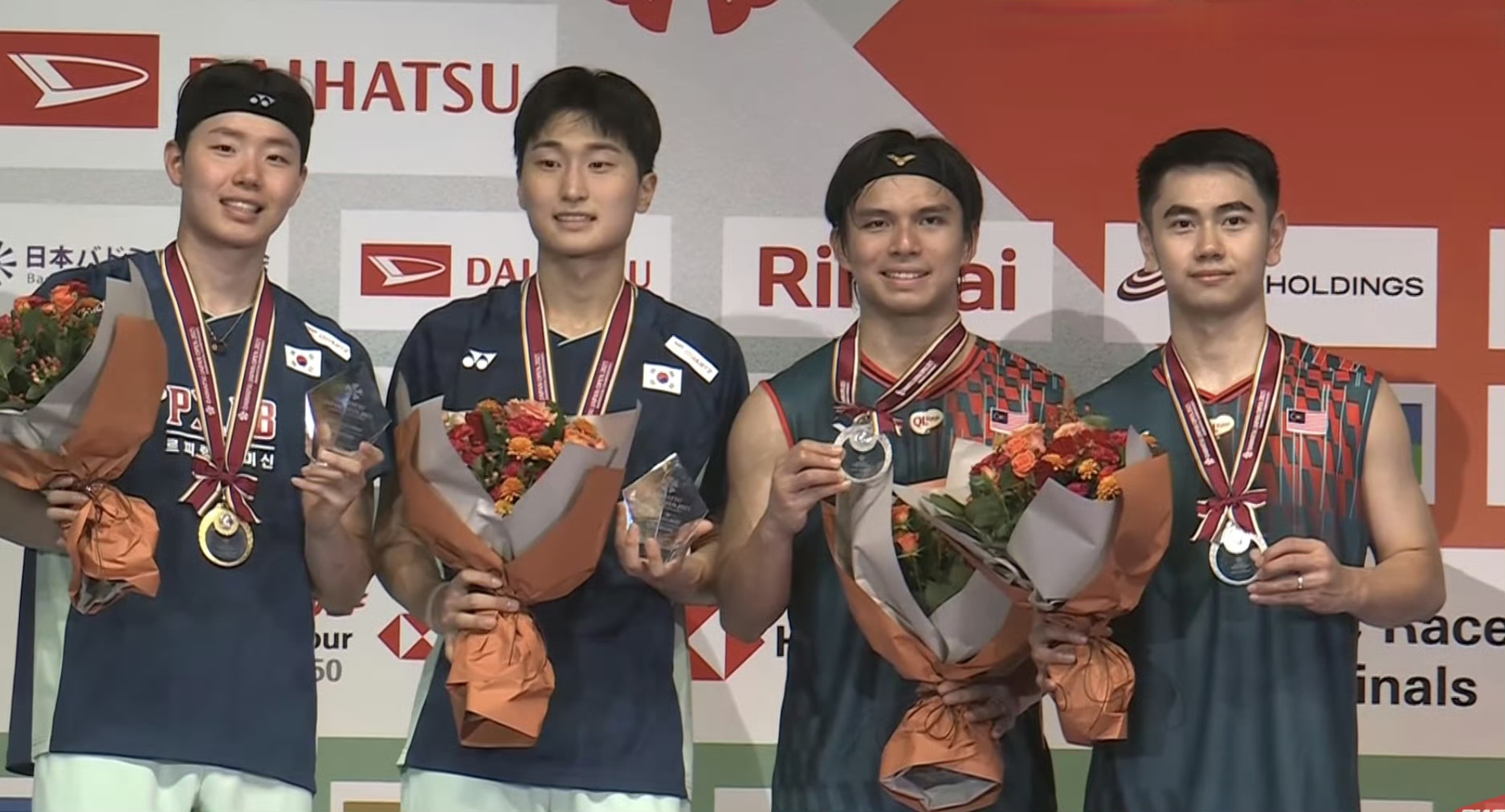 马来西亚队鏖战韩国队，桃田贤斗带队取胜